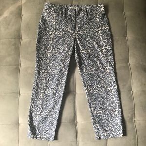 LOFT Marisa Crop Pants Riviera Paisley Print 2P